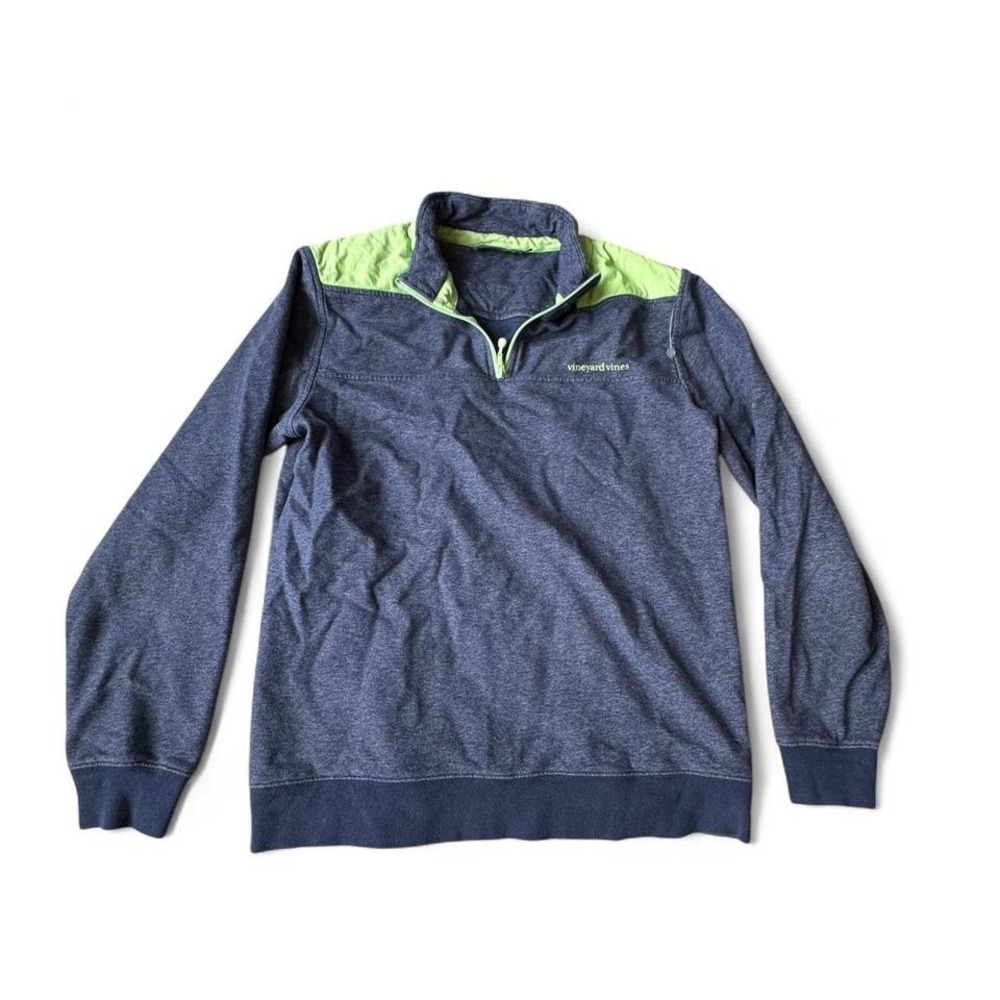 Vineyard‎ Vines Blue / Green Quarter Zip Sweatshirt